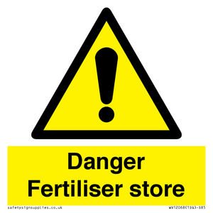 Danger Fertiliser store